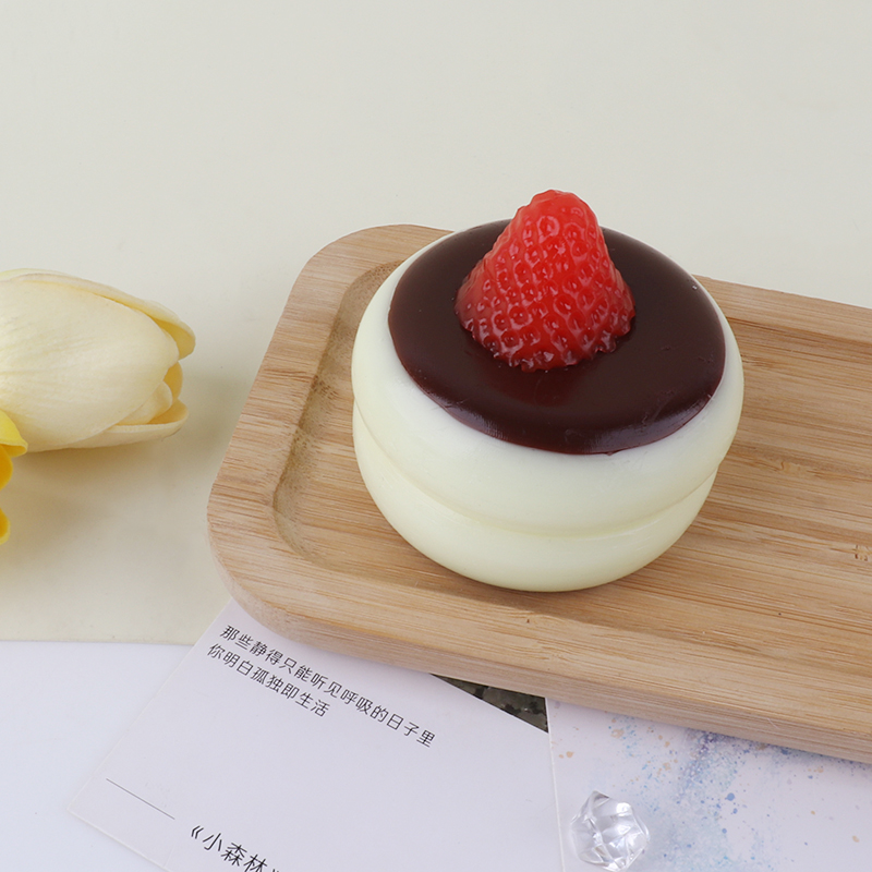 Strawberry cake squishy toy
